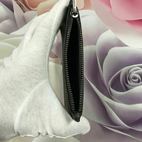 Men’s Zip Card Case Holder Wallet Signature - Picture 5 of 8